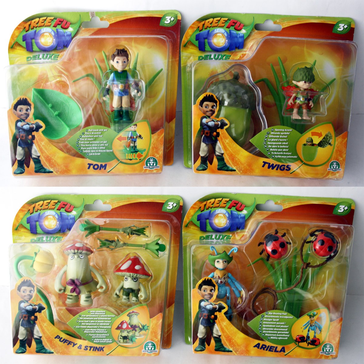 4X TREE FU TOM DELUXE FIGURE TOM TWIGS PUFFY STINK ARIELA FLAIR
