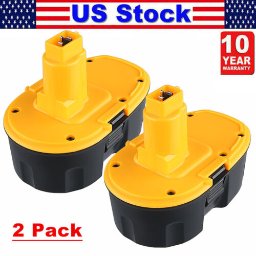 2 PACK 18V For Dewalt 18 VOLT DC9096 DC9098 Ni-MH Battery DC9099 NEW Replace