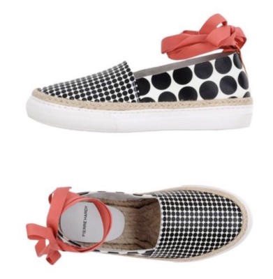 Pierre Hardy Women Shoes Size 38 NIB Flats Printed Slip On Polka