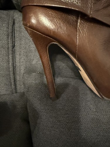 Buffalo Stiefel High Heels Gr 39 Getragen Extrem Absatz Echtleder - Bild 5 von 19