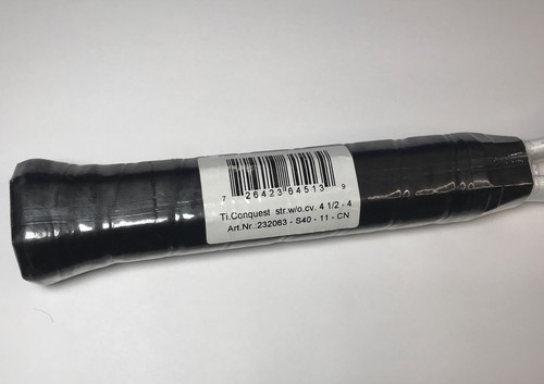 Head TI Conquest Tennis Racket 4 1/2" Titanium Blue & White - Picture 5 of 7