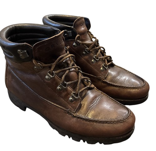 Vintage Leather Insulated Men’s Orvis Boots w/thinsulate Lace Up Dress, Hiking - Picture 4 of 7
