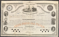 Loan of the City of Philadelphia 100$ 6% Certificate No 6043, 1875 #213