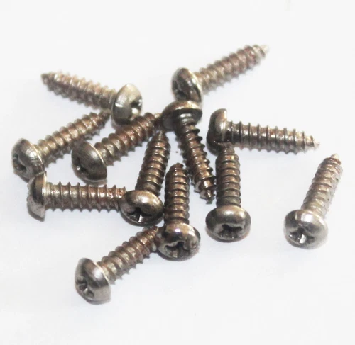 Vintage 1960's Gibson Deluxe Kluson Tuners Screws Set of 12 1970's (06031)