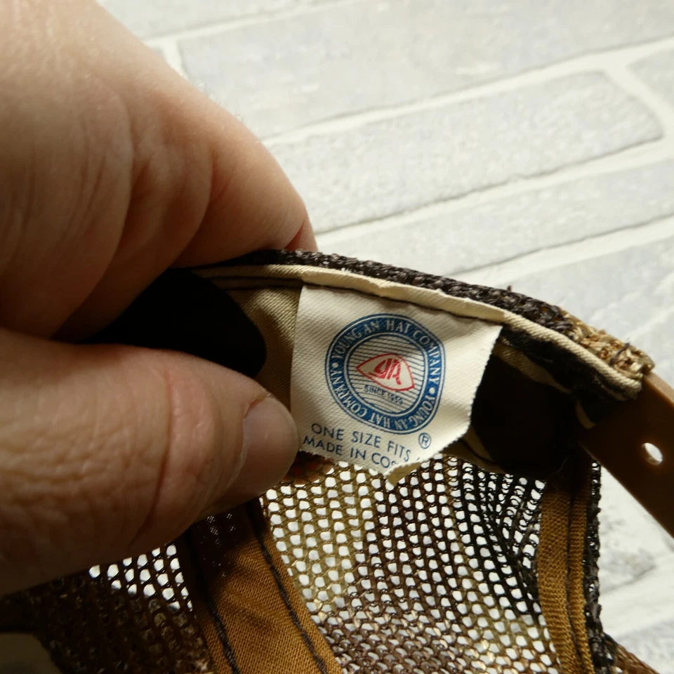 VINTAGE Camo Hat YA Young An Hat Company Duck Hunting Camo Snapback One Size - Image 2 of 4