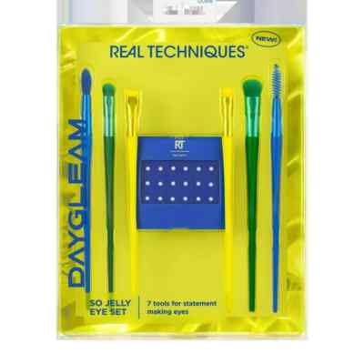 Real Techniques DayGleam Series So Jelly 7 Pcs Eye & Glazed Daze 4 Pcs Face Set