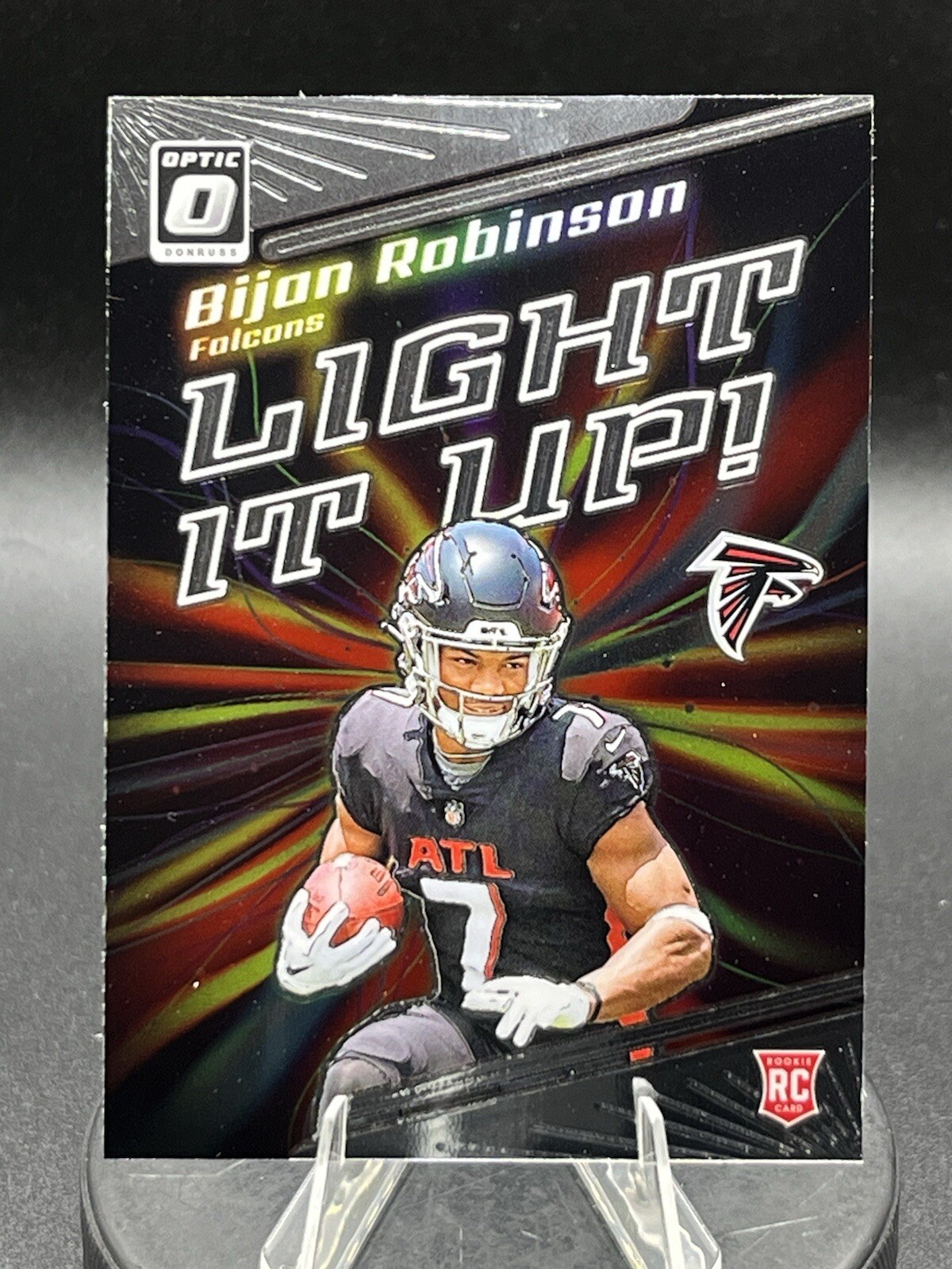 2023 Panini Donruss Optic - Light It Up #LU-BR Bijan Robinson Falcons (RC)