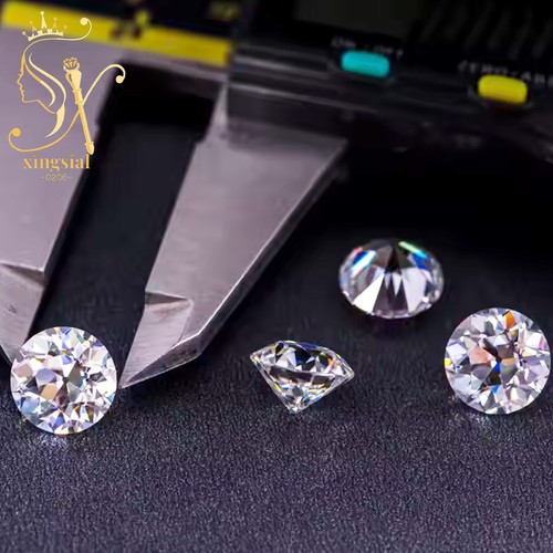 Vecchia pietra moissanite taglio europeo taglio miniera bianco colore D cuscino pietre preziose sfuse - Foto 8 di 20
