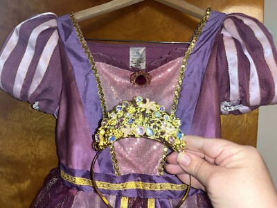 Disney Store Rapunzel Dress and Tiara