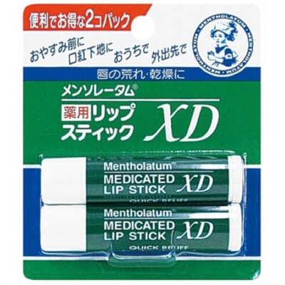 Mentholatum Medicated Lip Stick XD Twin Pack (4g x 2)×2 balm