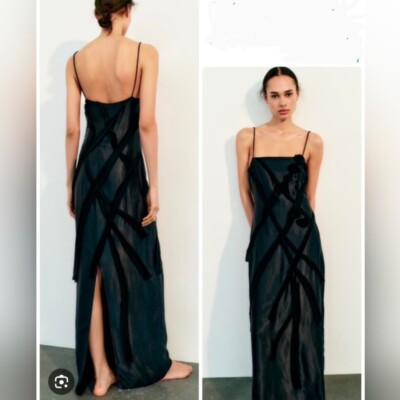 zara black dress with flowers Boden Women's Zara Cross Waist Jersey Dress in Black main image 0