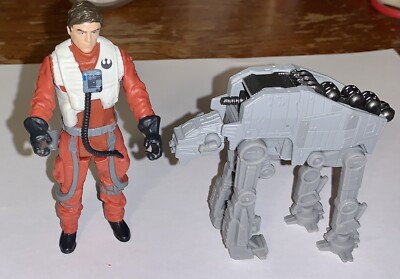 Nice STAR WARS Figures: X-Wing Pilot Poe Dameron & The First Order AT-M6 Walker