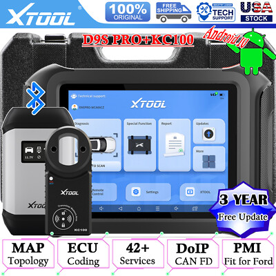 XTOOL D9SPRO KC100 Car Program Coding Tool Auto Bidirectional Scanner Topology