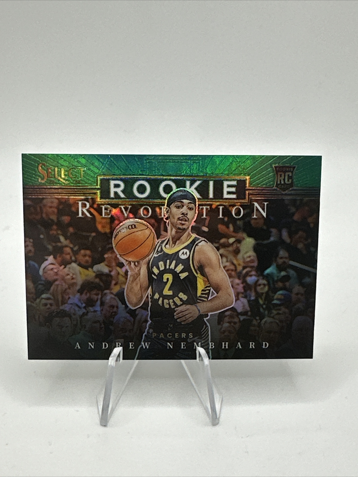 2022 Panini Select Rookie Revolution Green Prizm Andrew Nembhard #1