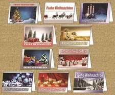 60-600 Weihnachtskarten mit Umschlag Set Klap...