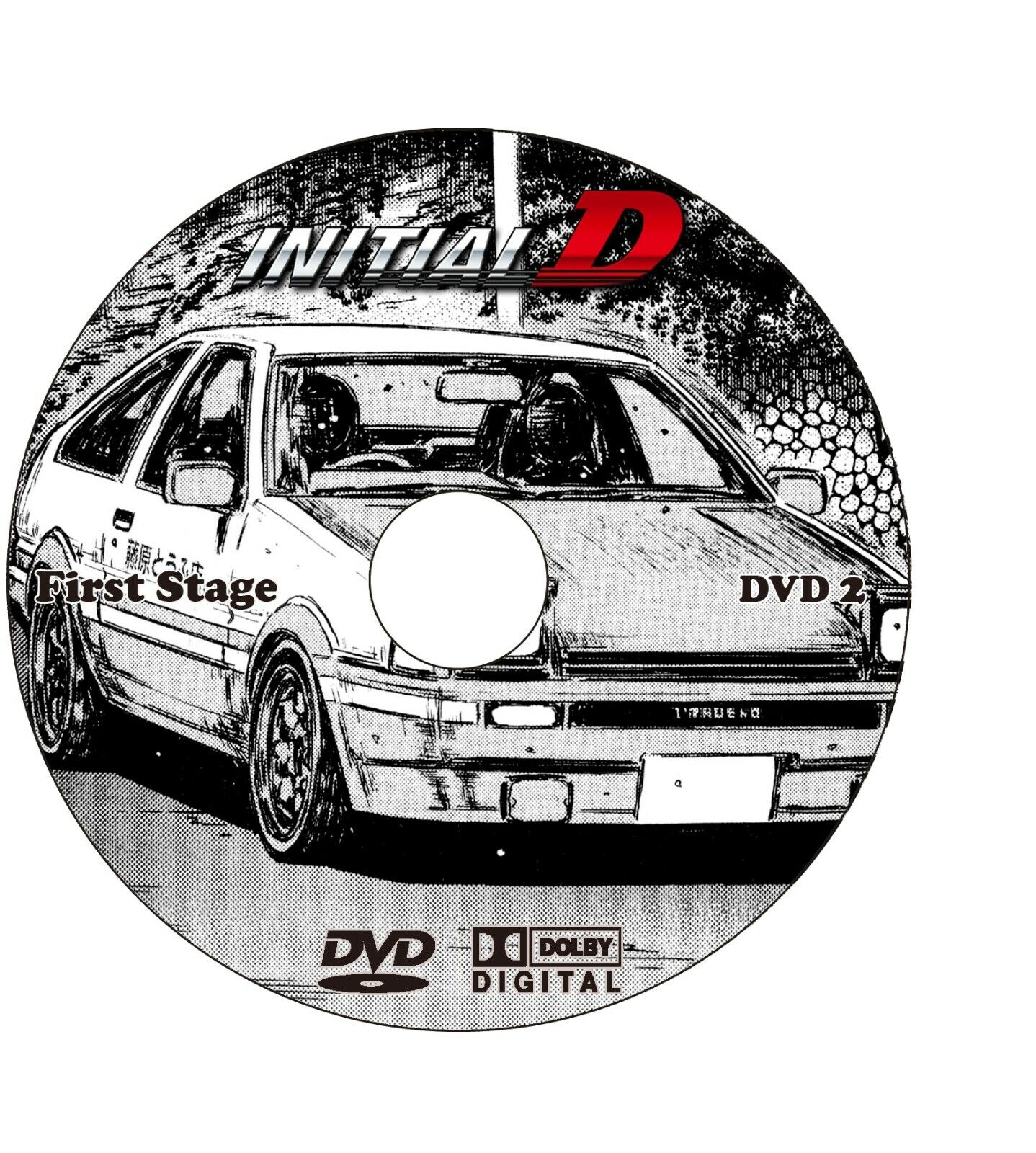 A1018 Initial D: First Stage Part 1 (Racing Anime DVD) ***MISSING DISC 1***