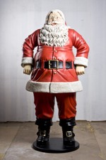 Jolly Santa Claus Life Size Resin Christmas Statue Holiday Theme Prop Decor