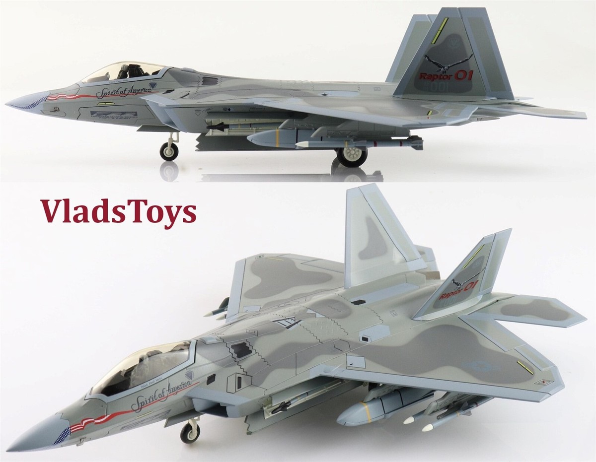 ホビーマスター F-22A ラプター 「スピリット・オブ・アメリカ」1/72 Hobby Master 1:72 F-22A Raptor USAF 477th FG, 302nd FS Spirit of