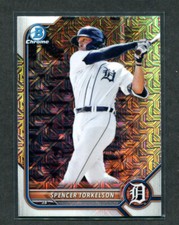 2022 Bowman Prospects Mega Box MOJO Refractor Complete Your Set You Pick