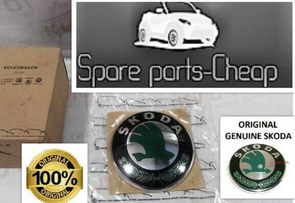 OE SKODA YETI REAR BACK DOOR TAILGATE EMBLEM BADGE LOGO 2013