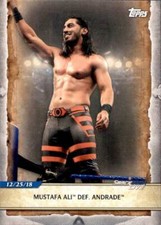 2020 Topps WWE Road to Wrestlemania #76 Mustafa Ali def. Andrade