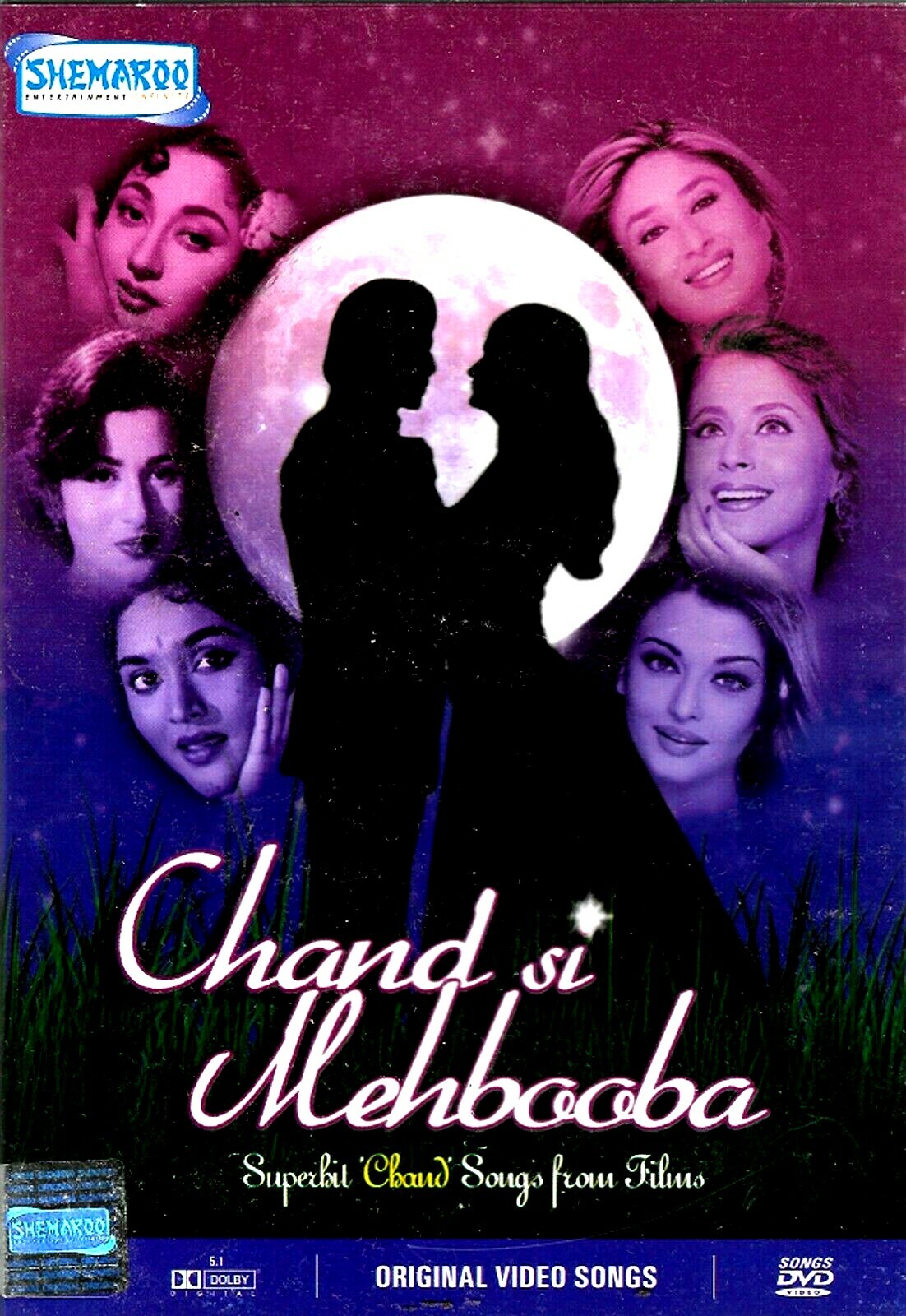 CHAND SI MEHBOOBA - SUPERHIT CHAND SONGS  - 25 BOLLYWOOD VIDEO FILM SONGS DVD