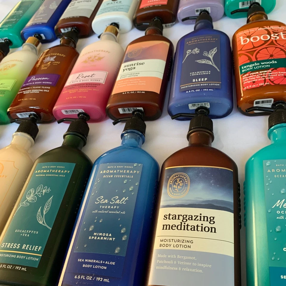 Loción perfumada de manteca de karité aceites esenciales de aromaterapia Bath & Body Works 6,5 oz Foto 3 de 4