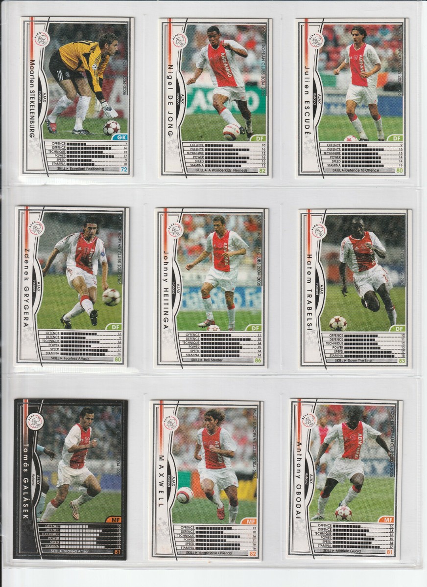 WCCF  2004～2005 WCCF European Clubs 2004-2005 (Panini) - Ajax Team Set - 16