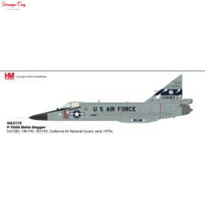 HOBBY MASTERS 1/72 F-102A DELTA DAGGER 0-61363, 196 FIS, 163 FIG, CALIFORNIA 