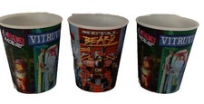 Mcdonald's Lego Movie Cups 2 Vitruvius and 1 Metal Beard Lot of 3