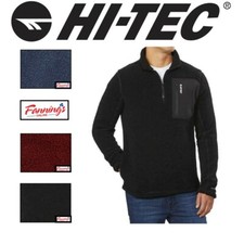 Hi-Tec Men  s  Zip Pebble Fleece Pullover - H11
