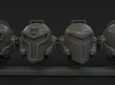 10-20x Space Knight Phobos Commando Helmets