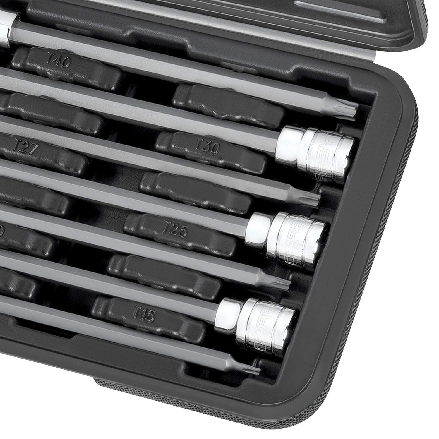 CARBYNE 7 Piece Extra Long Bit Socket Set - Torx, S2 Steel Bits | 3/8 ...