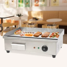 22" 3000W Commercial Electric Countertop Griddle Flat Top Grill Hot Plate BBQ
