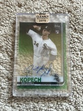 2019 Topps Clearly Authentic Michael Kopech Green Rookie Auto /99