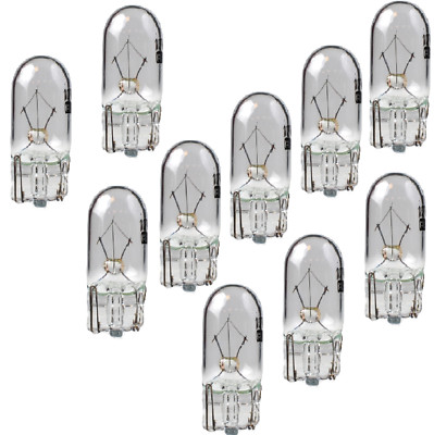 100 Stück W3W Glühlampe Glassockellampe Glühbirne T10 12V 3W W2,1x9,5d    6A41h