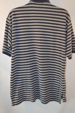 Polo Ralph Lauren Men's Polo SS Shirt Size XL Gray Stripe Pocket Cotton