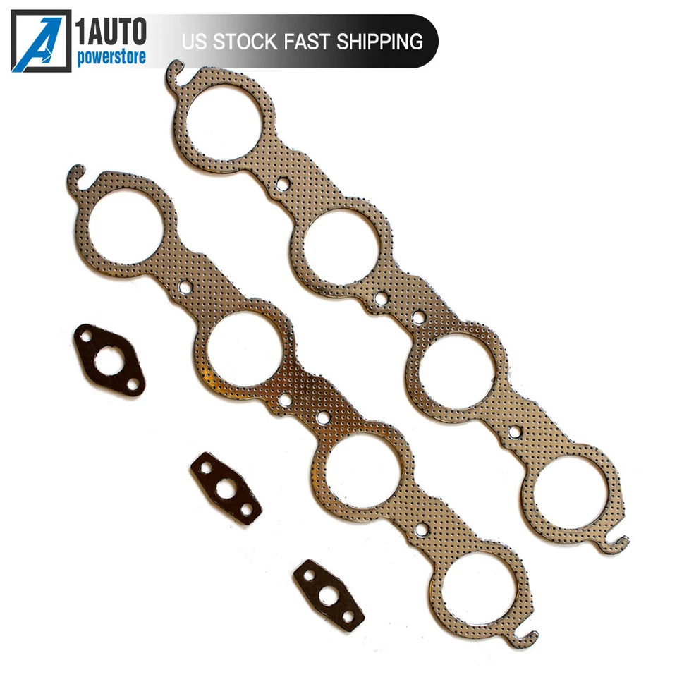 Junta del colector de escape para Chevrolet Express 2500 Cadillac Escalade 1997-2016 Foto 4 de 4