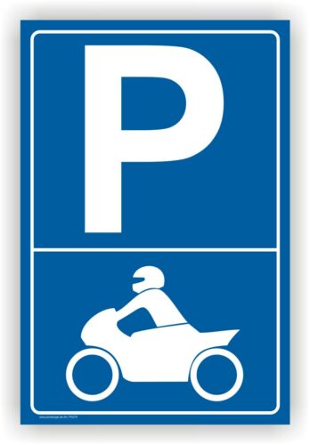 Motorrad,Motorräder,Parkplatz,Schild,Parkplatzschild,Parkverbot,Warnschild,P0275 - Bild 1 von 3