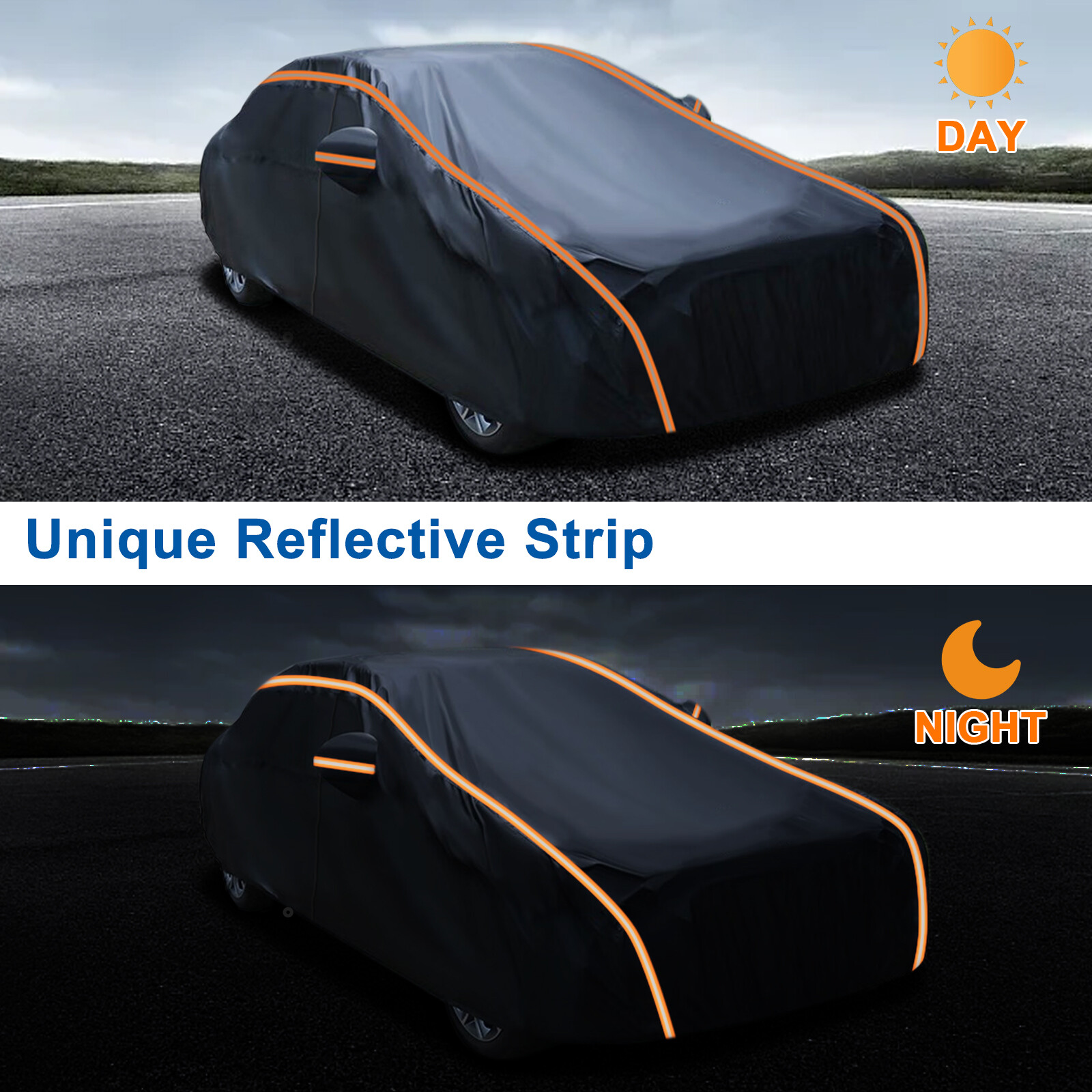 6 Layer Heavy Duty Car Cover All Weather UV Protective Waterproof