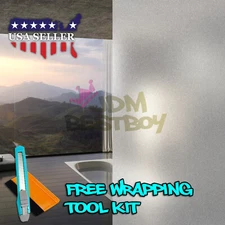 *24"x48" Frosted Film Glass Home Bathroom Window Security Privacy Sticker #01