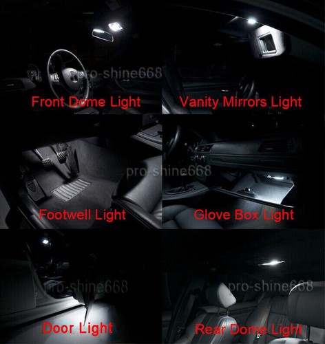 17Pcs Xenon White 6K LED Interior Light Package Kit For Dodge Durango 2011 -2019 - Picture 6 of 9