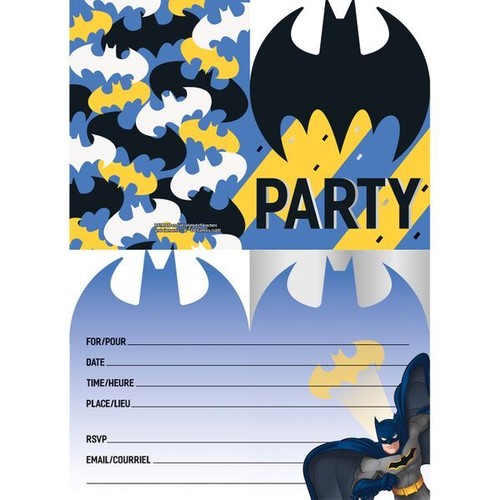 Batman Geburtstag Deko Kindergeburtstag Party Dekoration Geschirr Partyset - Bild 14 von 40