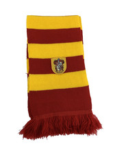 Harry Potter Gryffindor Striped Scarf Knit Fringe Trim Patch One Size Red Yellow
