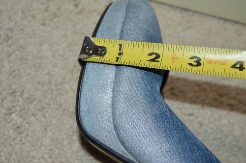 TACONES PLATAFORMA DENIM DE ALGODÓN AZUL CRISTAL/PLATEADO DIESEL - Talla EU 39/ US 8.5 - NUEVOS SIN CAJA - Imagen 9 de 11