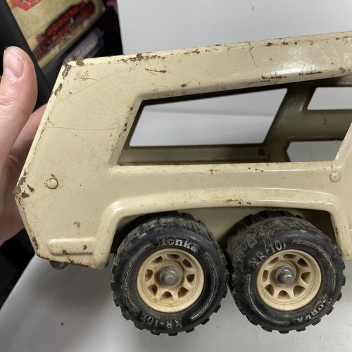Vintage Tonka Xr-101 Truck Trailer Car Transporter Semi Rough As Is - Picture 23 of 24