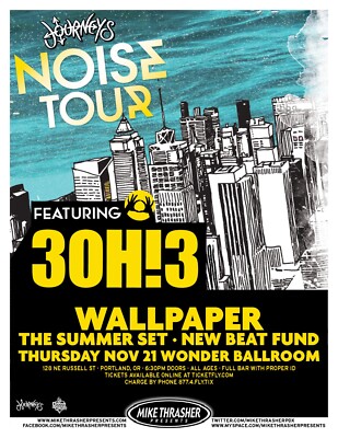 3OH!3 /THE SUMMER SET /WALLPAPER/NEW BEAT FUND 2013 PORTLAND