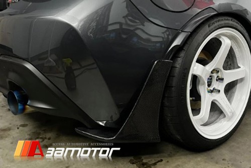Juego de espatas laterales de parachoques trasero de fibra de carbono para Toyota GR86 / Subaru BRZ 2022-2025 - Imagen 5 de 5