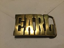 Name Retro Hippie Western Cowboy Brass 1970s NOS Vintage Belt Buckle BOLD EARL