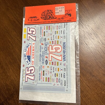 Slixx Decals 1008 1/24 Scale #75 Factory Stores Of America Thunderbird NASCAR 